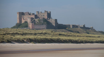 Bamburgh Castle from the beach