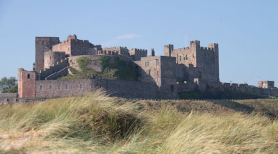Bamburgh Castle from the beach