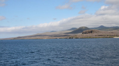 View of San Cristobal from approach to Puerto Baquerizo Moreno, Galapagos