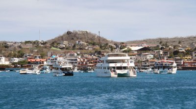 The harbour at Puerto Baquerizo Moreno, San Cristobal, Galapagos
