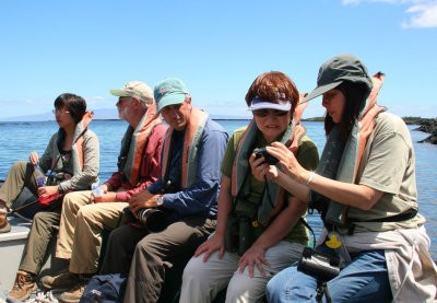 Heading back on the zodiac, Punta Moreno-Isabela, Galapagos