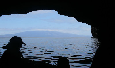 In the sea cave at Punta Vicente Roca, Isabela, Galapagos