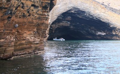 The sea cave at Punta Vicente Roca, Isabela, Galapagos