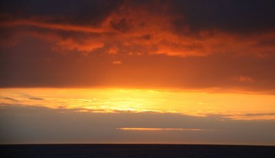 Sunset from north of Isabela, Galapagos