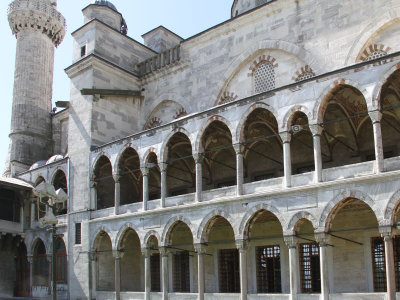 Exterior view of the Blue Mosque, Istanbul