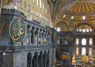 View from the gallery, Hagia Sofia, Istanbul