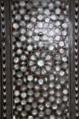 Ornamental door inlaid with mother of pearl, Topkapi Palace, Istanbul