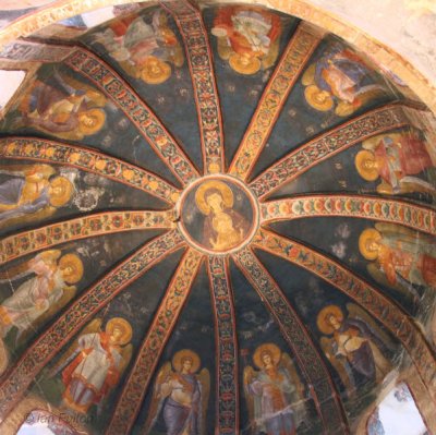 One of the domes of the Church of St Saviour, Istanbul