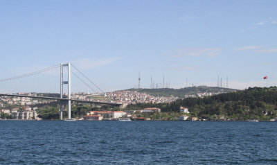 Asian side of the suspension bridge, Istanbul