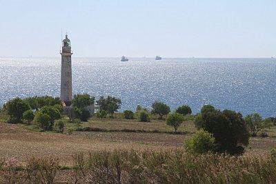 The lighthouse at Cape Helles at the tip of the Gallipoli peninsula