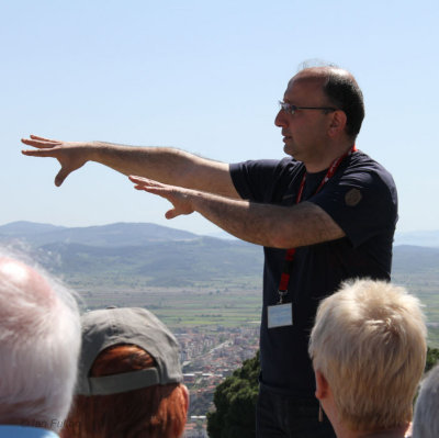 Haluk in full flow at Pergamon