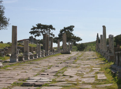 The road leading to the Asclepeion at Pergamon