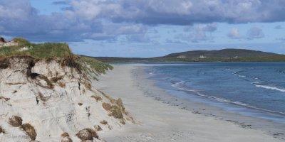 The dunes and beach of Traigh Iar near Solas, North Uist