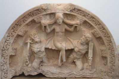 Marble relief carving at Aphrodisias museum