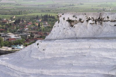 The travertine terraces of Pamukkale
