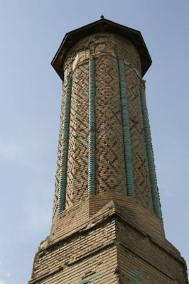 The remains of the original slender minaret