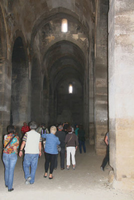 The covered hall at the Sultanhani Caravanserai