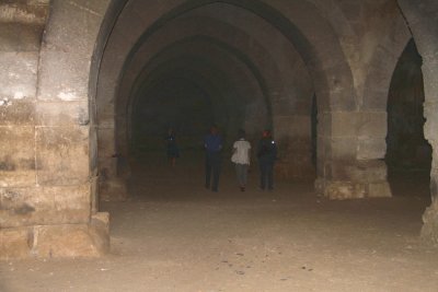 The covered hall at the Sultanhani Caravanserai