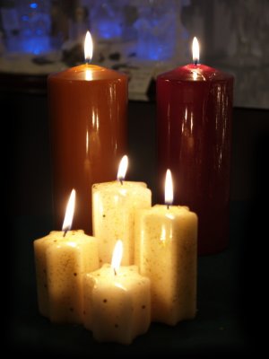 candle project for Tienda Navidad
