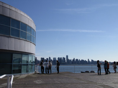 Lonsdale Quay area, with the Downtown skyline