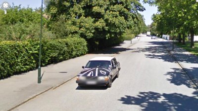 Zebras in Sweden? No, just a Zebra-striped Volvo C30 - a home-made version