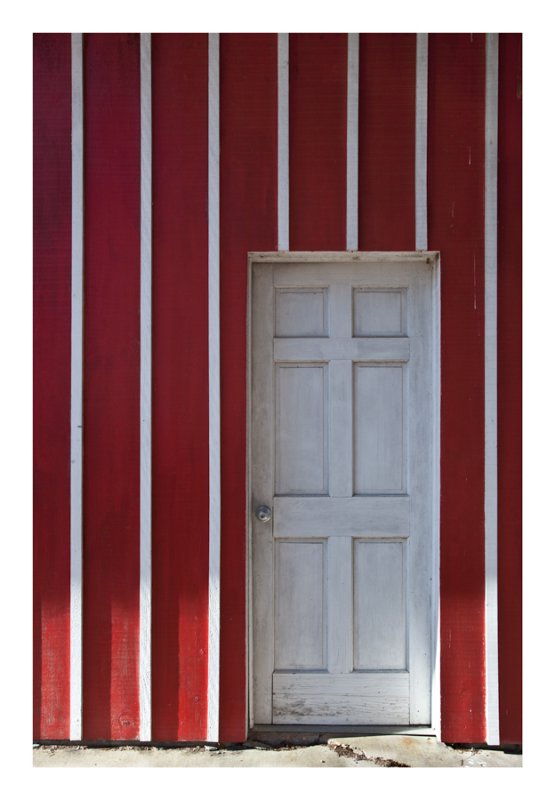 Barn door, side entrance