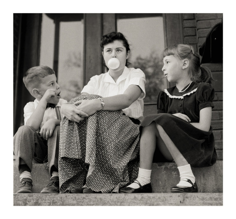Blowing a bubble  1953