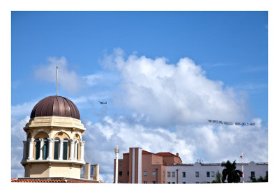 Sky flying ad