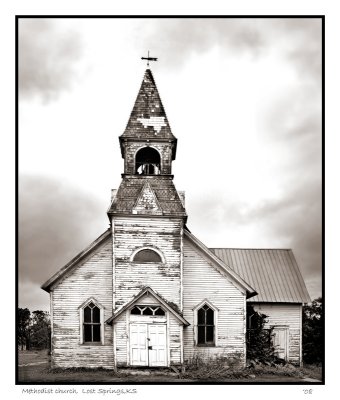 Methodist church   Lost Springs, KS