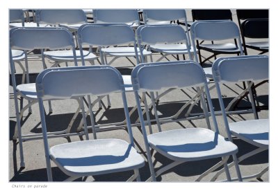 Chairs on parade