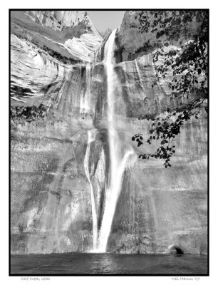 Waterfall above Calf  Creek.