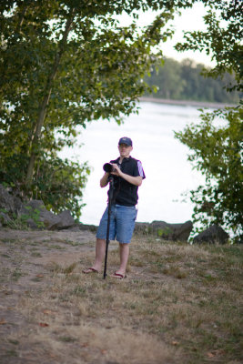 With Josh At The Columbia River Aug 10 09