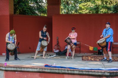 Fourth of July BBQ and Drum Circle, July 4 2012
