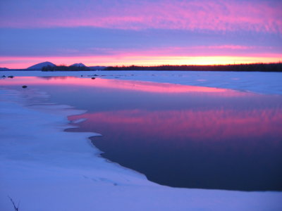 More of Sunrise at Moosehead Lake's West Outlet Dam