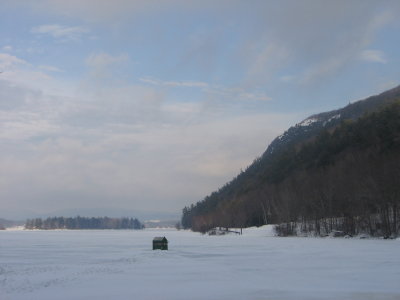 Ice Fishing on Megunticook Lake