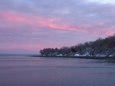 A January Sunset in Bayside