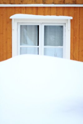 It snowed last night