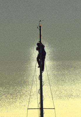 Man on a Pole