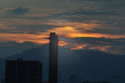 Sunset on Mountain Skyeline V
