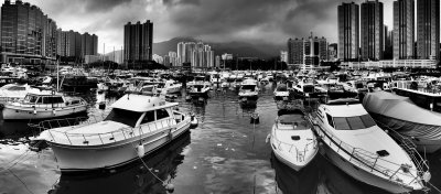 Typhoon Shelter, Hong Kong, from deck of Watermark