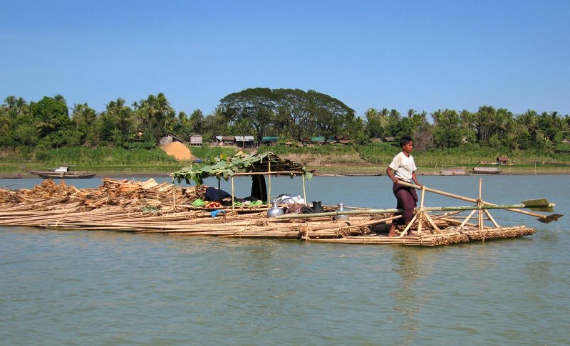 Bamboo raft