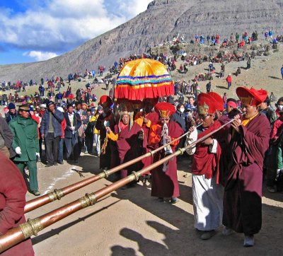 Blessing the ceremony