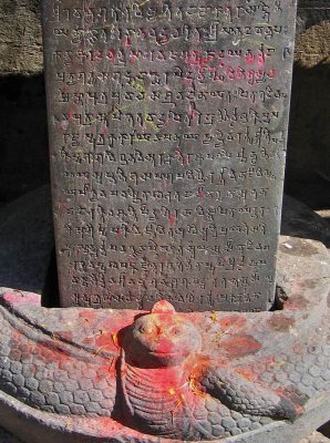 Ancient script, Changu Narayan