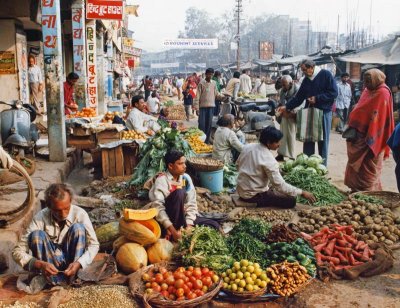 Street market, Varanasi