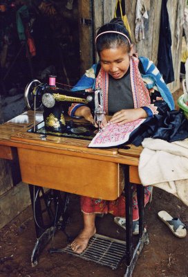 Hmong seamstress
