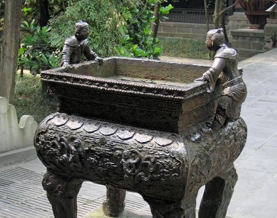 Bronze incense urn, Wuhou temple