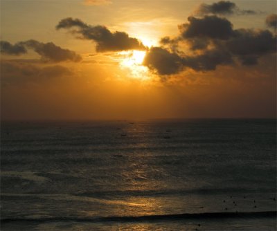 Sunset, Dreamland beach