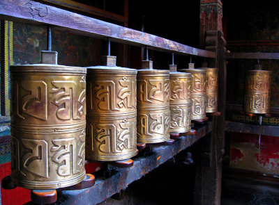 Prayer wheels, Jokhang