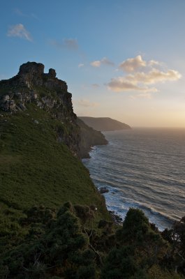 Castle Rock, evening light