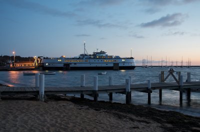 Vineyard Haven ferry at dawn